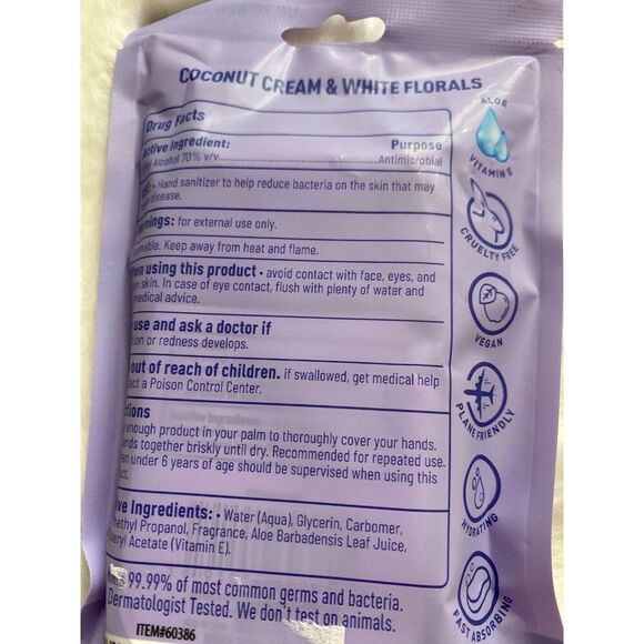 Smart Care Scented Hand Sanitizer Spray 1.5 Fl Oz Coconut & White Florals NEW - Picture 6 of 6